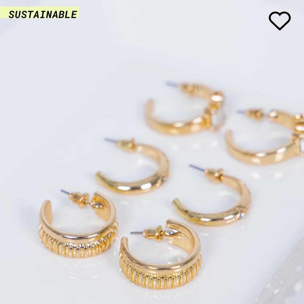 SVEN EARRING PACK GOLD ECO